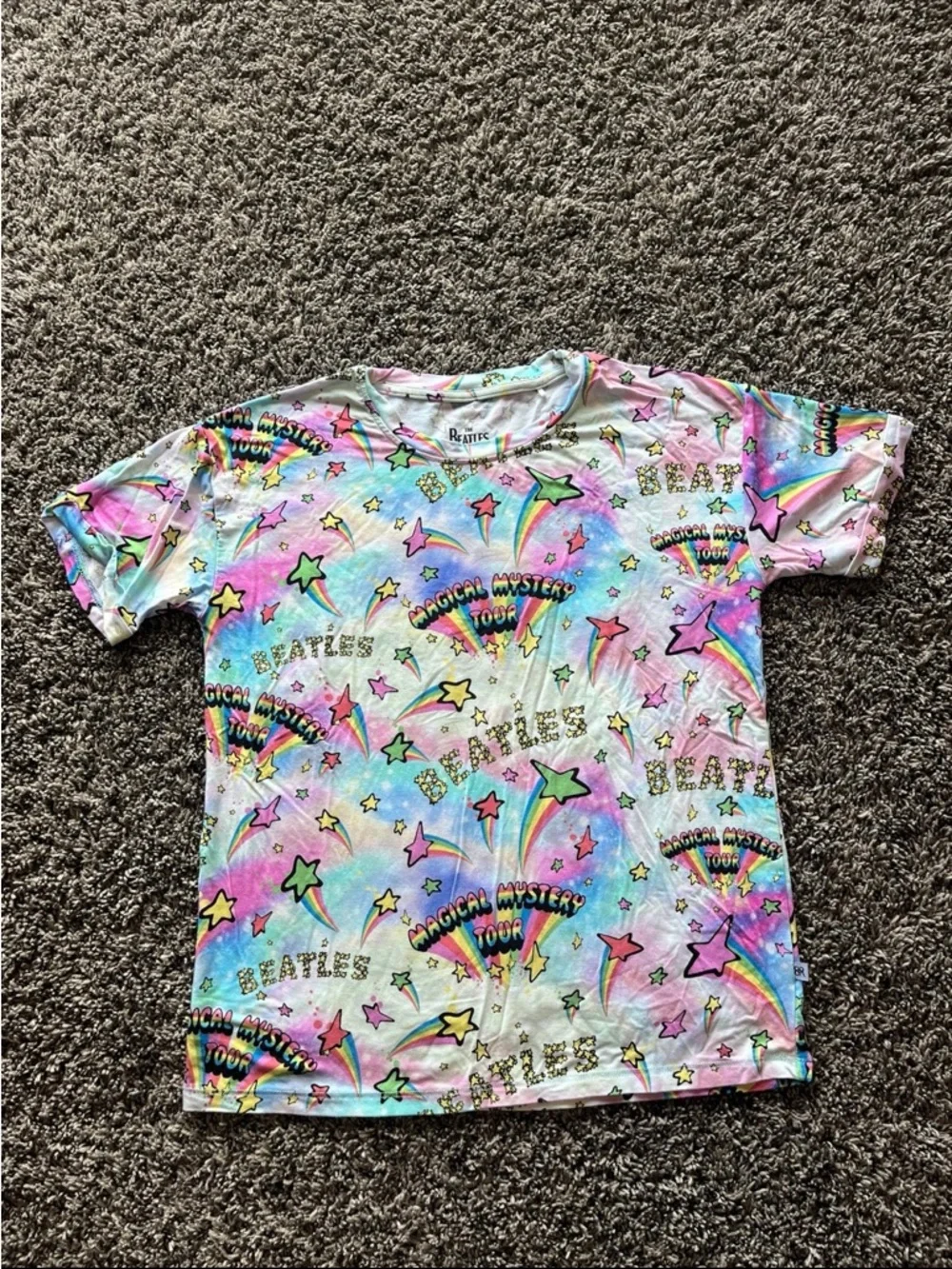 NWT The Beatles Bums n Roses Magical Mystery Tour Bell Bottom Set Girls 7/8